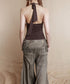 Sequin Halter Tie Top